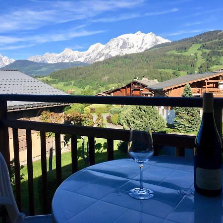Appartement Cosy Et Chaleureux A Megeve Avec Vue Sur Le Mont Blanc Demi-Quartier Eksteriør billede