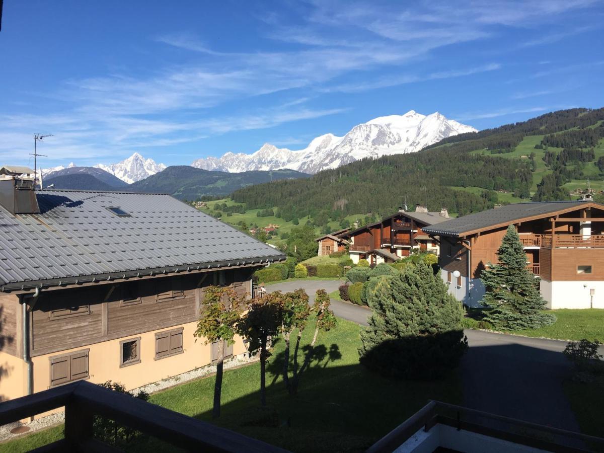 Appartement Cosy Et Chaleureux A Megeve Avec Vue Sur Le Mont Blanc Demi-Quartier Eksteriør billede