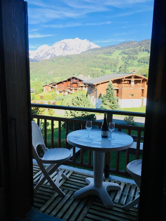 Appartement Cosy Et Chaleureux A Megeve Avec Vue Sur Le Mont Blanc Demi-Quartier Eksteriør billede